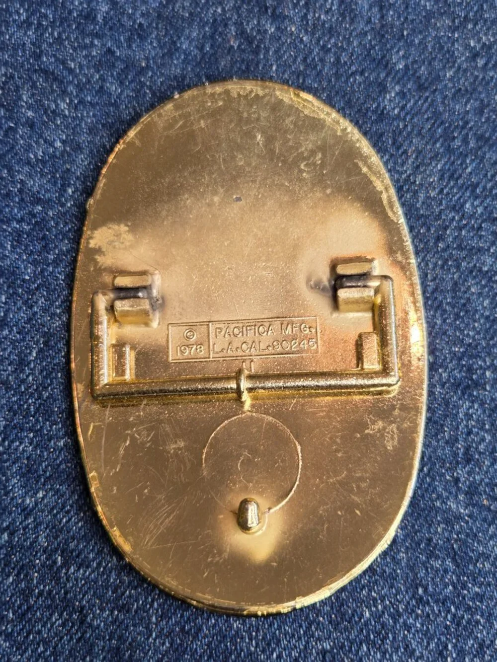 1978 Foreigner Rock Band Holographic Belt Buckle Pacifica MFG Concert Tour
